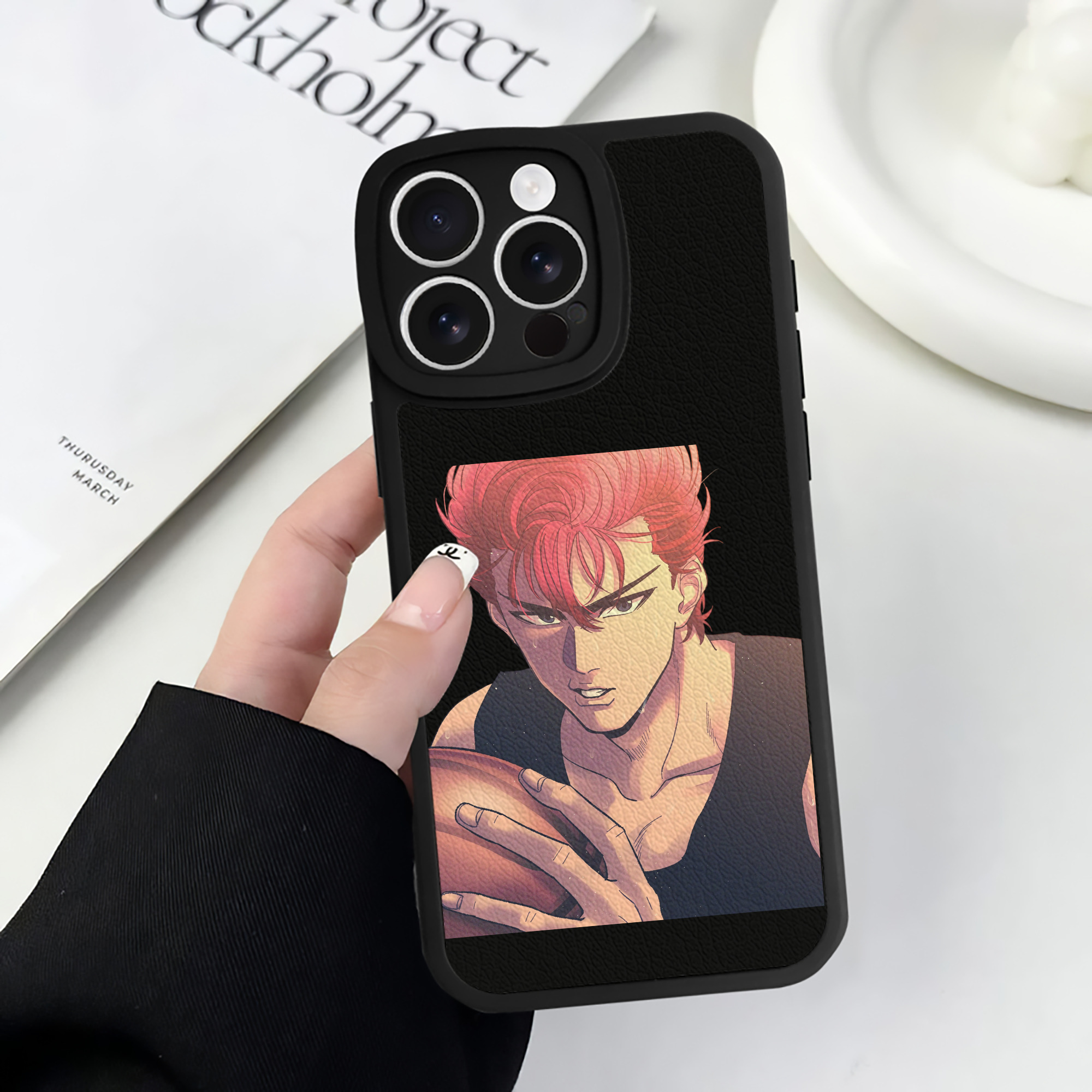 （画像用） SLAM DUNK／スラムダンク 【iPhone 16シリーズ対応】シリコンスマホケース（レザー調） 材質：シリコン